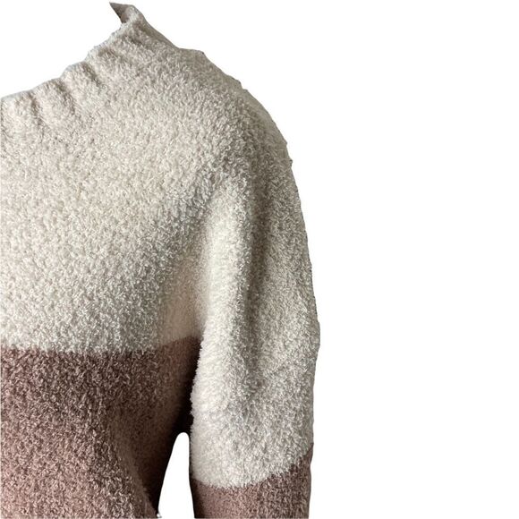 Thread and Supply tricolor colorblock fuzzy sweater large - Picture 7 of 8